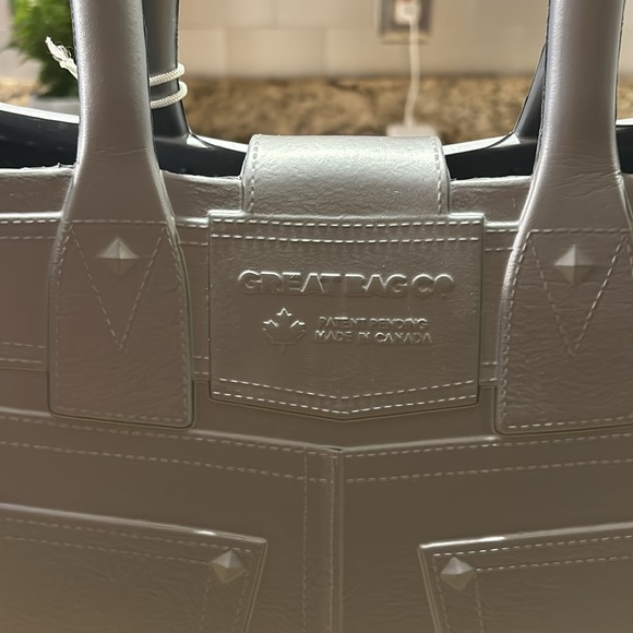 Great Bag Co handbag/tote NWT gray. 10in X 16in X 6in - Picture 3 of 6